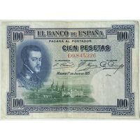Испания 100 песет 1925 г.