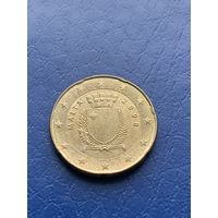 Мальта 20 евроцентов 2008 г