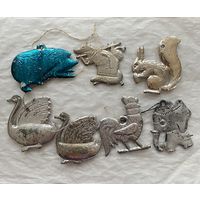 Лот елочных игрушек.