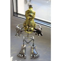 Елочная стеклянная игрушка СССР "Медвежонок"