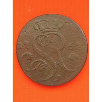 1 грош 1767 г. Польша (2). Станислав Август Понятовский, без мц.