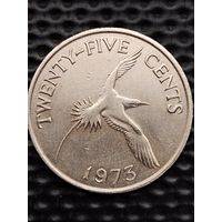 Бермуды 25 центов 1973 г. UNC