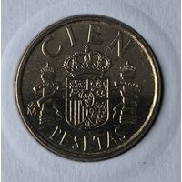 ИСПАНИЯ 100 ПЕСЕТ 1984 ГОД    UNC  В ХОЛДЕРЕ