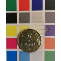 ГДР 20 пфеннигов 1983