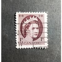 Марка Канада 1954 год Королева Елизавета II
