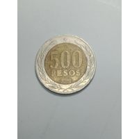 Чили 500 песо 2001 года .