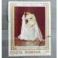 Марка Румыния 1990 год Искусство