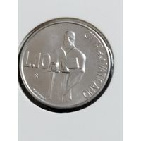 Ватикан 10 лир 1991 год.