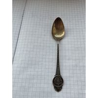 Кофейная ложка с гравировкой. Стерлинговое серебро 925 проба.