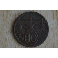 Чехословакия 10 геллеров 1924