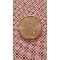 США 1 доллар 2007 Р 2 президент Adams
