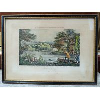 Гравюра антикварная