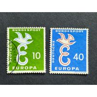 Германия 1958. Европа (C.E.P.T.) 1958 - Буква "Е". Полная серия