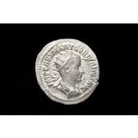 Антониниан 238-244 г. Римская Империя, Гордиан III. Штемпельный блеск!