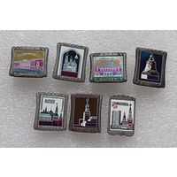 Значки. Москва. Ситалл. Цена указывается за один. #-IV-6