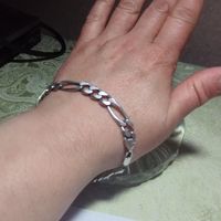 Мужской крупный браслет - цепочка серебро 19 грамм 925 пробы 21 см плюс доп.звено.