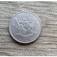 Werty71 США 1 квотер 25 центов 2002 D Теннеси