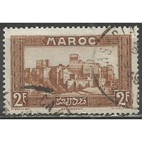 Французское Марокко. Касба(крепость) Таурирт. 1933г. Mi#112.