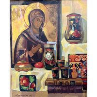Натюрморт в Руском стиле авт Лысогорский.Ю.Б.1930-1988