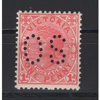 1905 Виктория /Victoria** 1 penny Queen Victoria, служебная марка
