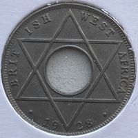 Британская Западная Африка 1/10 пенни 1928 г. В холдере