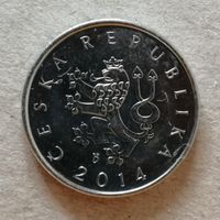 Чехия 1 крона, 2014 г., KM# 7  ю