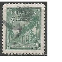 Филиппины. Пальмовая аллея. 1947г. Mi#467.