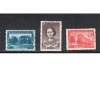 СССР-1950, (Заг.1459-1461),  гаш. , Литовская ССР