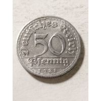 Германия 50 пфенинг 1921 D