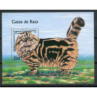 Западная Сахара - 1995г. - Кошки (1) - 1 блок - полная серия, MNH. #O-Se-Z-2-45