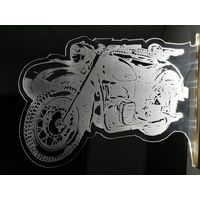 Светильник вывеска мотоцикл