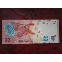 20 песо Аргентина 2017 г.