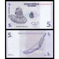 Конго 5  сантимов образца 1997 года UNC p81