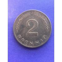 Германия ФРГ 2 пфеннига 1979 J