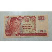 С 1 руб. Индонезия. 100 рупий 1968 года