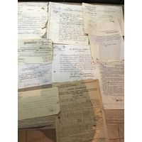 Документы 1910-38г.цена за все.