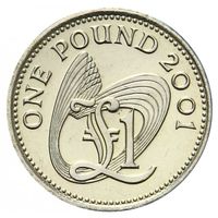 Гернси 1 фунт, 2001 UNC
