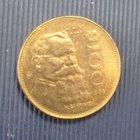 Мексика 100 песо 1989 год Гарранза состояние