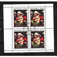 Чад 1970, Картины, Рождество, Mi 4,14, Ч156