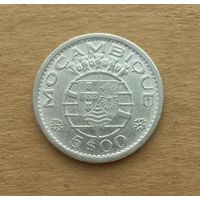 Португальский Мозамбик, 5 эскудо 1960 г., серебро 0.600