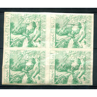 Азербайджан, гражданская война - 1919г. - фантастический выпуск, фауна, 2500 - 1 кварт - MNH с жёлтыми полями на клее. #4-W2-114-A-1