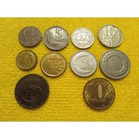10 монет Польши и других стран
