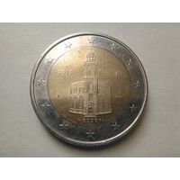 2 ЕВРО, ГЕРМАНИЯ (Фед.земли Гессен, Церковь  Св. Павла во Франкфурте) 2015(F)