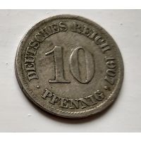 Германия 10 пфеннигов, 1907 A - Берлин 2-1-32