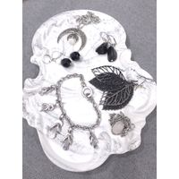 Лот С 1 РУБЛЯ! Бижутерия лотом, серьги чешское стекло, агат, кварц и др. много лотов!