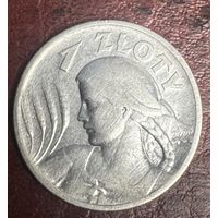 Польша 1 злотый 1925 г. Точка после даты