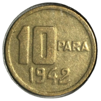 Турция 10 пара, 1942 (холдер)