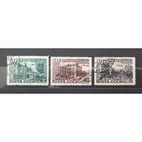 СССР 1950г. Серия из 3 марок. 30 лет Азербайджанской ССР. гаш.