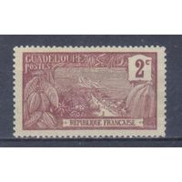 [1087] Французские колонии. Гваделупа 1905. Местный пейзаж.2с. БЕЗ КЛЕЯ