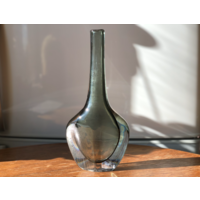 Ваза Швеция Orrefors подписная цветное стекло винтаж 28см 14х6см